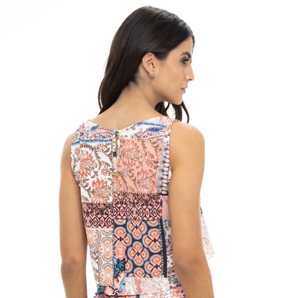 Crop Top Abertura lateral Retro Vibes Crop Top Abertura lateral Retro Vibes