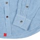 Camisa de Lino Azul Rayas