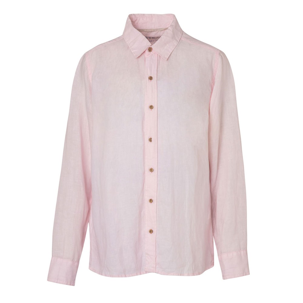 Camisa de Lino Shirt Light Pink