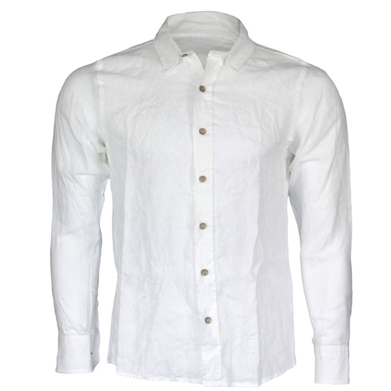 camisa blanca de lino